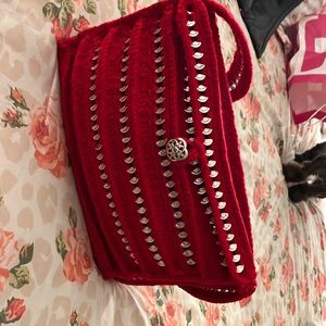 Handmade red purse